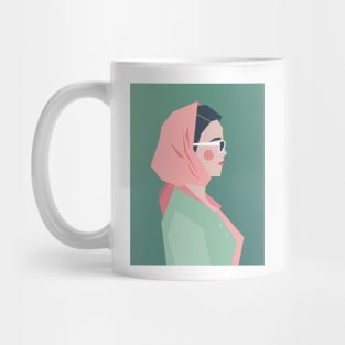 Vintage Art Deco Inspired Woman fashion Illustration Mug